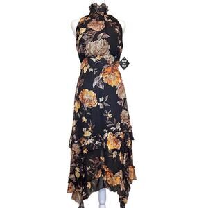 NWT Anthropologie Layered Whimsy Dark Fairy Ruffles Flutter Jelly Fish Hem 4